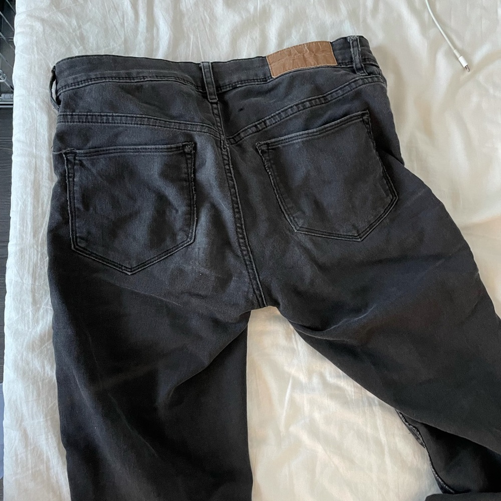HM black jeans , low waist size s